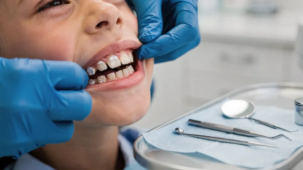 Pete albe demineralizare dinți copii: ce înseamnă și ce faci - Main Image